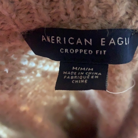 American Eagle‎ Tan Cropped Fit Sweater Size Medium - Picture 7 of 8